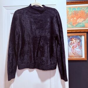 Universal Thread Black Fuzzy Turtleneck Sweater
